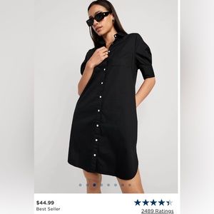 Short sleeve shirt dress
